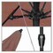 California Umbrella 9' Bronze Aluminum Market Patio Umbrella, Sunbrella Henna 194061337004 - alternate 2